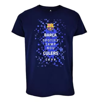 Barcelona póló felnőtt LOGOS s.kék