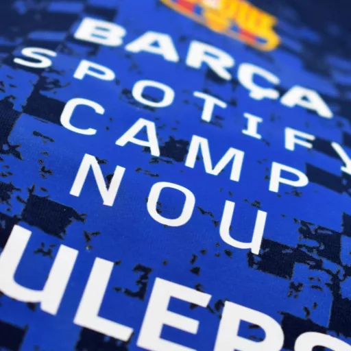 Barcelona póló felnőtt LOGOS s.kék
