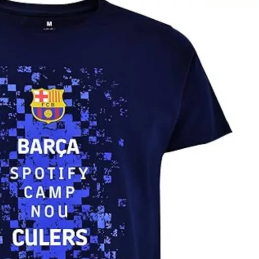 Barcelona póló felnőtt LOGOS s.kék