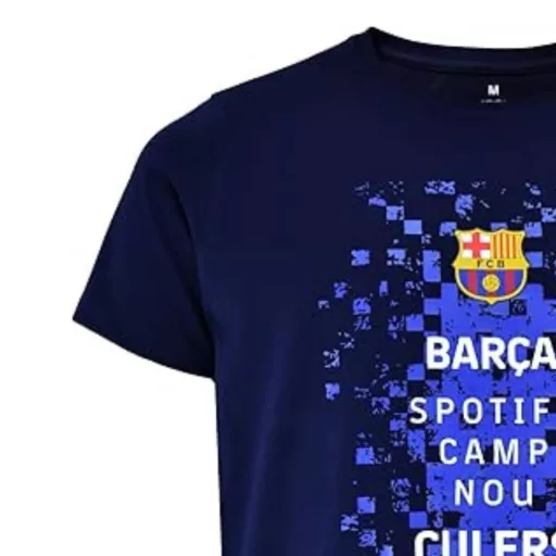 Barcelona póló felnőtt LOGOS s.kék