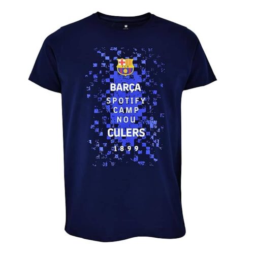 Barcelona póló felnőtt LOGOS s.kék