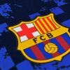Barcelona póló felnőtt LOGOS s.kék