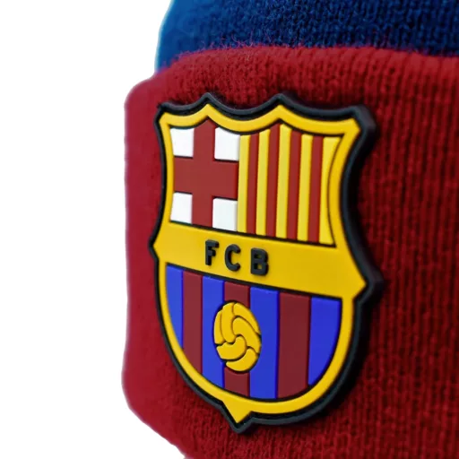 Barcelona sapka kötött visszahajtós-pomponos gyerek