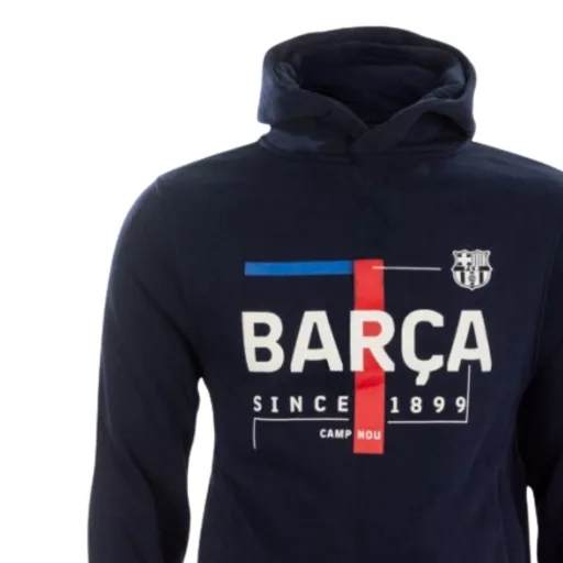 Barcelona pulóver gyerek kapucnis Text