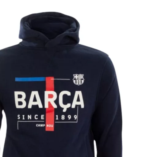Barcelona pulóver gyerek kapucnis Text