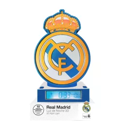 Real Madrid lámpa 3D ébresztő óra