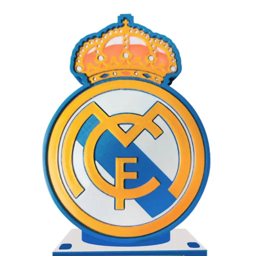 Real Madrid lámpa 3D ébresztő óra
