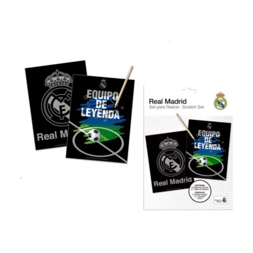 Real Madrid színező kaparós készlet