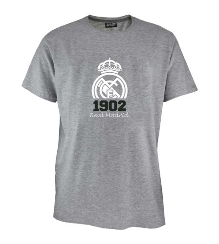 Real Madrid póló fehér címer 1902 felnőtt szürke
