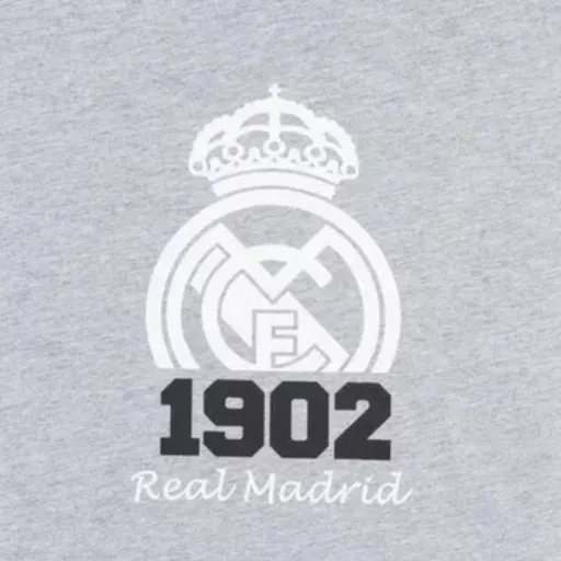 Real Madrid póló fehér címer 1902 felnőtt szürke
