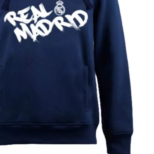 Real Madrid pulóver felnőtt kapucnis sötétkék