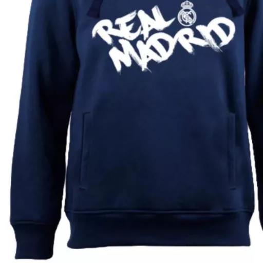 Real Madrid pulóver felnőtt kapucnis sötétkék
