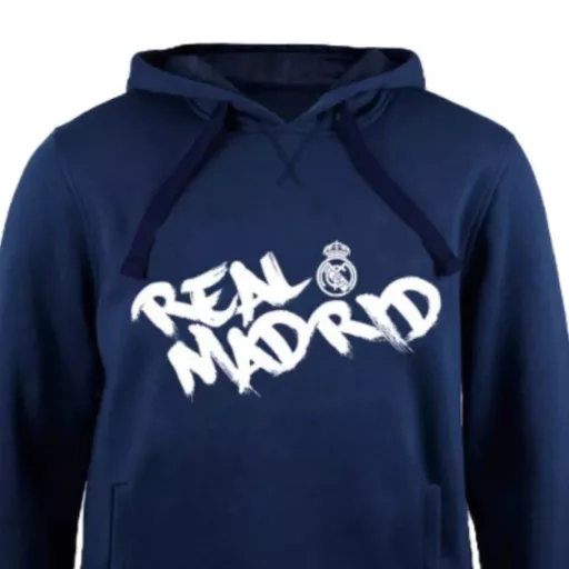 Real Madrid pulóver felnőtt kapucnis sötétkék