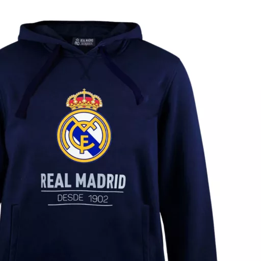 Real Madrid pulóver gyerek kapucnis sötétkék Desde1902