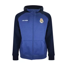 Real Madrid pulóver gyerek kapucnis zippes sötétkék