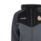 Real Madrid pulóver felnőtt kapucnis zippes szürke