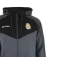 Real Madrid pulóver felnőtt kapucnis zippes szürke