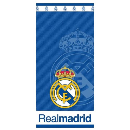 Real Madrid törölköző 70x140 cm mikroszálas kék címeres