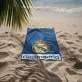 Real Madrid törölköző 70x140 cm kék címeres