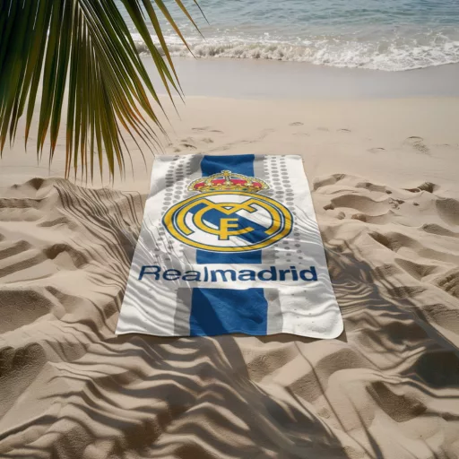 Real Madrid törölköző 70x140 cm fehér modern