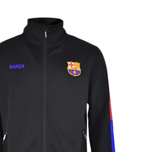 Barcelona pulóver felnőtt zippes Black Plus