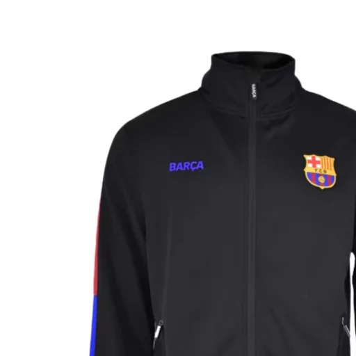 Barcelona pulóver felnőtt zippes Black Plus