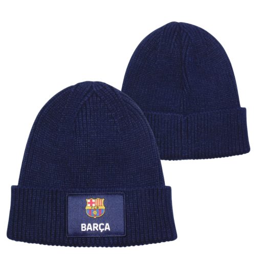 Barcelona sapka kötött sötétkék felnőtt