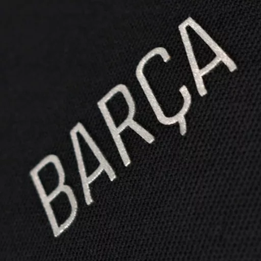 Barcelona póló galléros felnőtt fekete