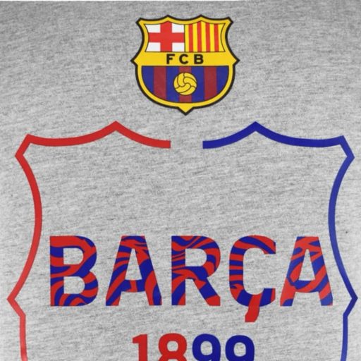 Barcelona póló gyerek szürke Cam