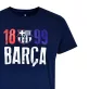 Barcelona póló felnőtt sötétkék 1899