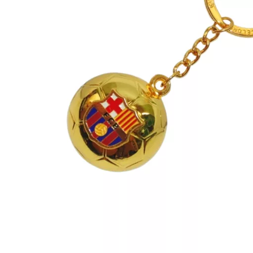 Barcelona kulcstartó arany labda