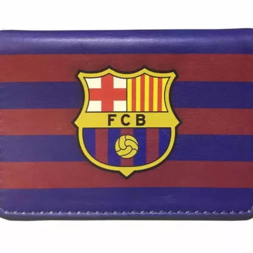 Barcelona kártyatartó csíkos címeres