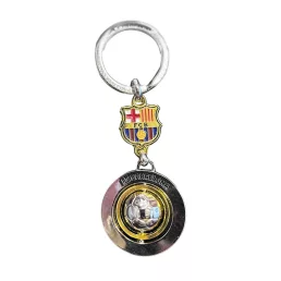 Barcelona kulcstartó spinner ezüst-arany