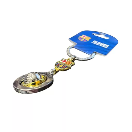Barcelona kulcstartó spinner ezüst-arany