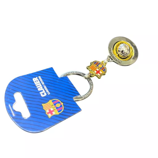 Barcelona kulcstartó spinner ezüst-arany