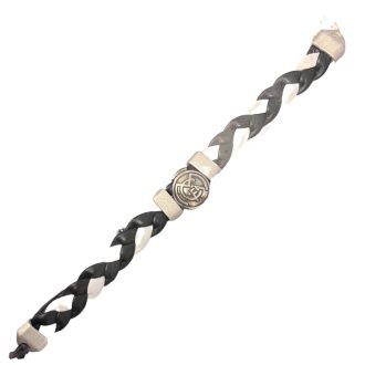 Real madrid karkötő fonott fekete-fehér