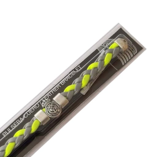 Real madrid karkötő fonott szürke-zöld