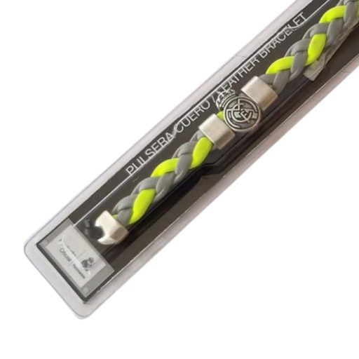 Real madrid karkötő fonott szürke-zöld