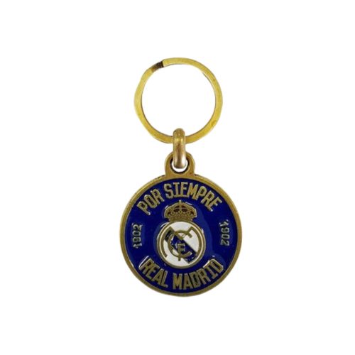 Real Madrid kulcstartó kör kék-arany