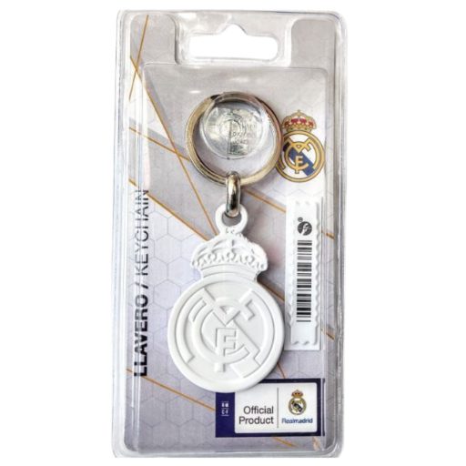Real Madrid kulcstartó fehér címeres