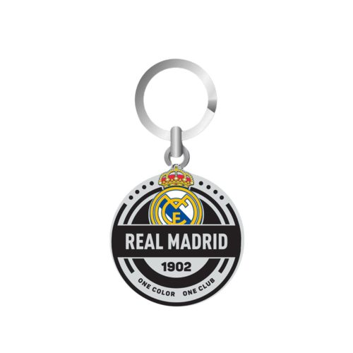 Real Madrid kulcstartó kör fekete fém