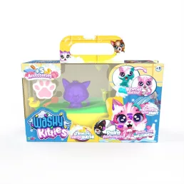   Washy Friends Color Reveal Pancsoló cicusok káddal és 5 kiegészítővel - Pinki