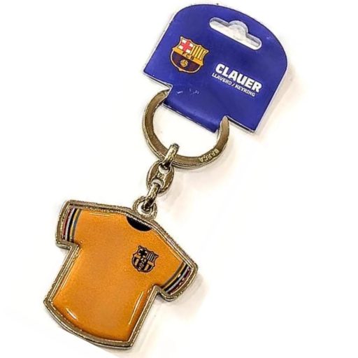 Barcelona kulcstartó mezes arany