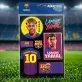 Barcelona matrica készlet Lamine Yamal 7 db-os