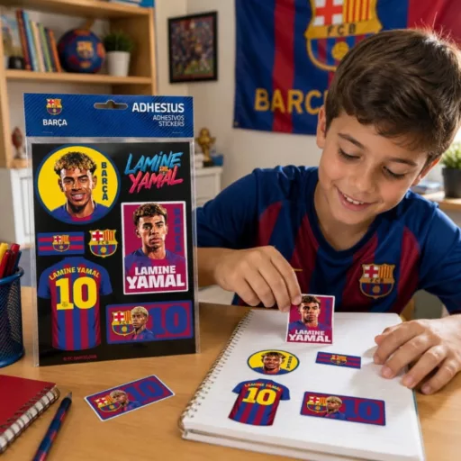 Barcelona matrica készlet Lamine Yamal 7 db-os