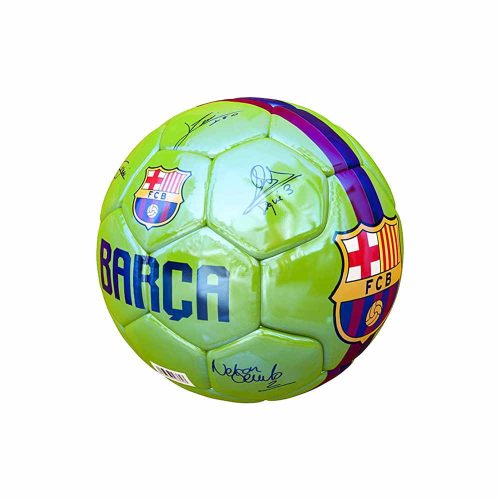 Barcelona labda mini zöld aláírásos 1" B1805