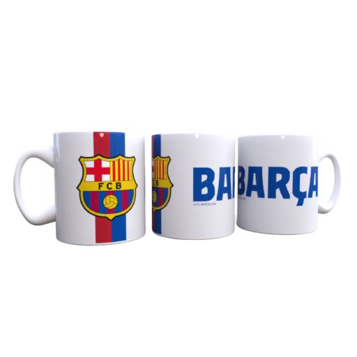 Barcelona bögre BARCA fehér