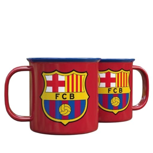 Barcelona bögre retro piros