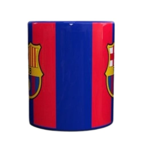 Barcelona bögre csíkos gránátvörös/kék