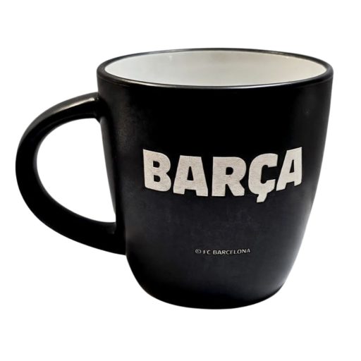 Barcelona bögre matt fekete címeres